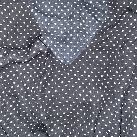 Polka dot ruffle peplum top - Picture 6 of 6